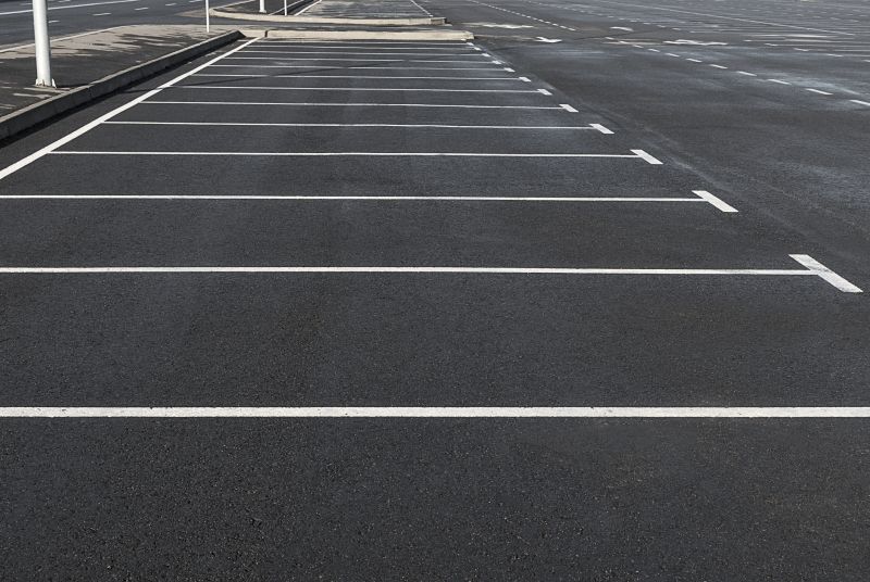 Asphalt Surface with Clear Markings